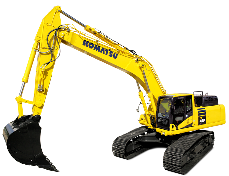 Excavator ready for seasonal equipment maintenance