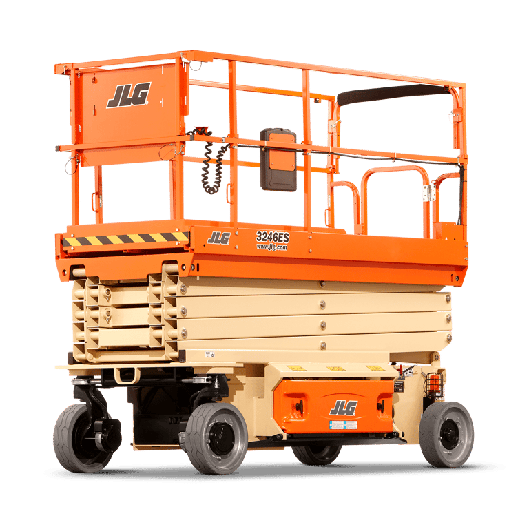 JLG scissor lift available to rent from Wakarusa Heavy Equipment