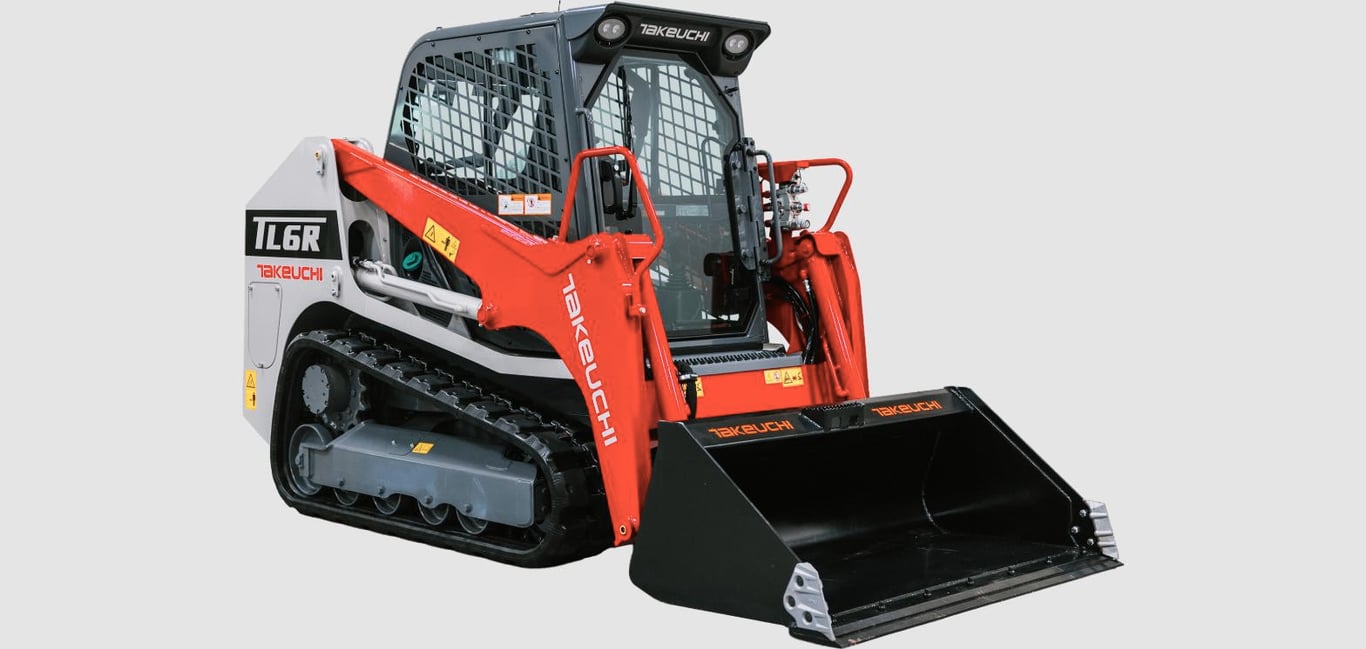 Takeuchi compact track loader available for skid steer rental from Wakarusa Heavy Equipment