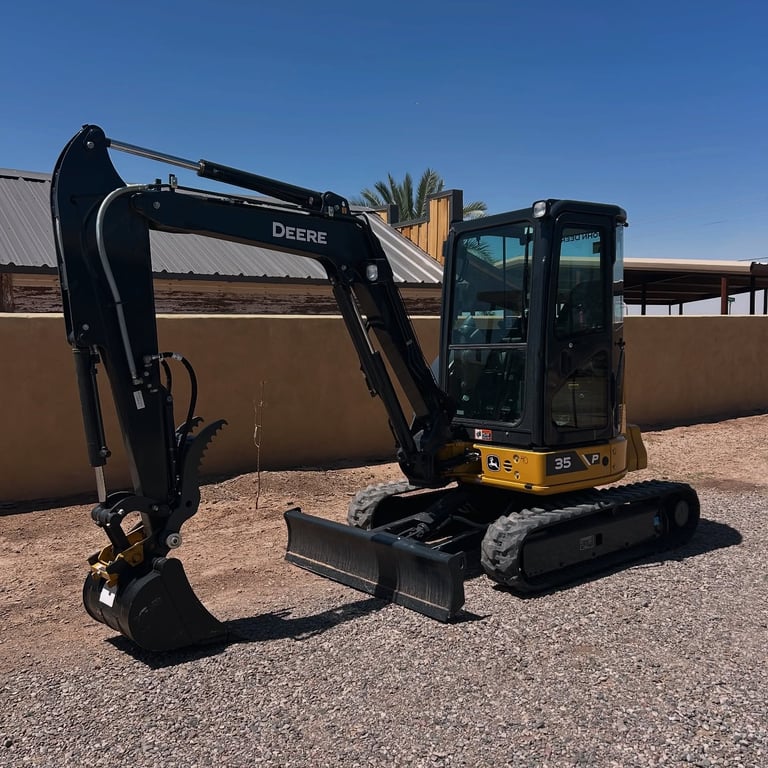 John Deere 35P mini excavator rental in Arizona
