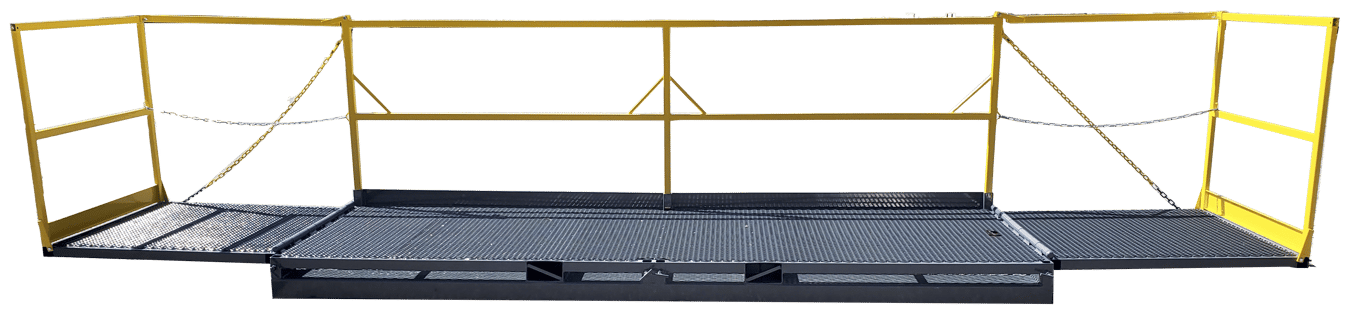 Metalum 12 ft Work Platform w/ fold out wings - total length 19.5 ft