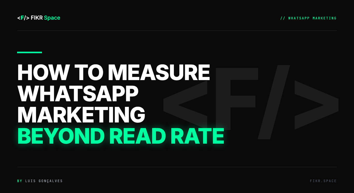 Cover of the FIKR Space guide: How to Measure WhatsApp Marketing Beyond Read Rate