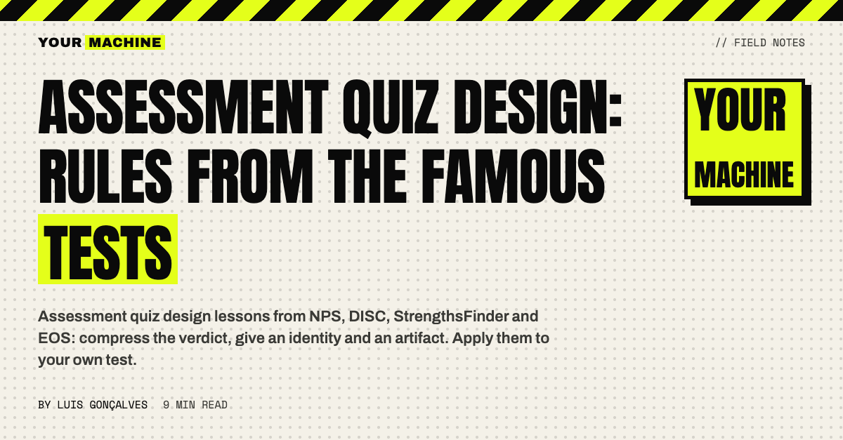 Assessment Quiz Design: Rules From the Famous Tests