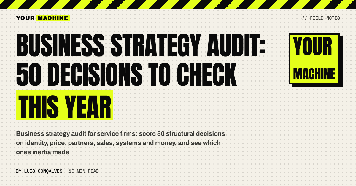 Business Strategy Audit: 50 Decisions to Check This Year