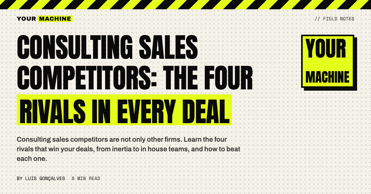 Consulting Sales Competitors: The Four Rivals in Every Deal