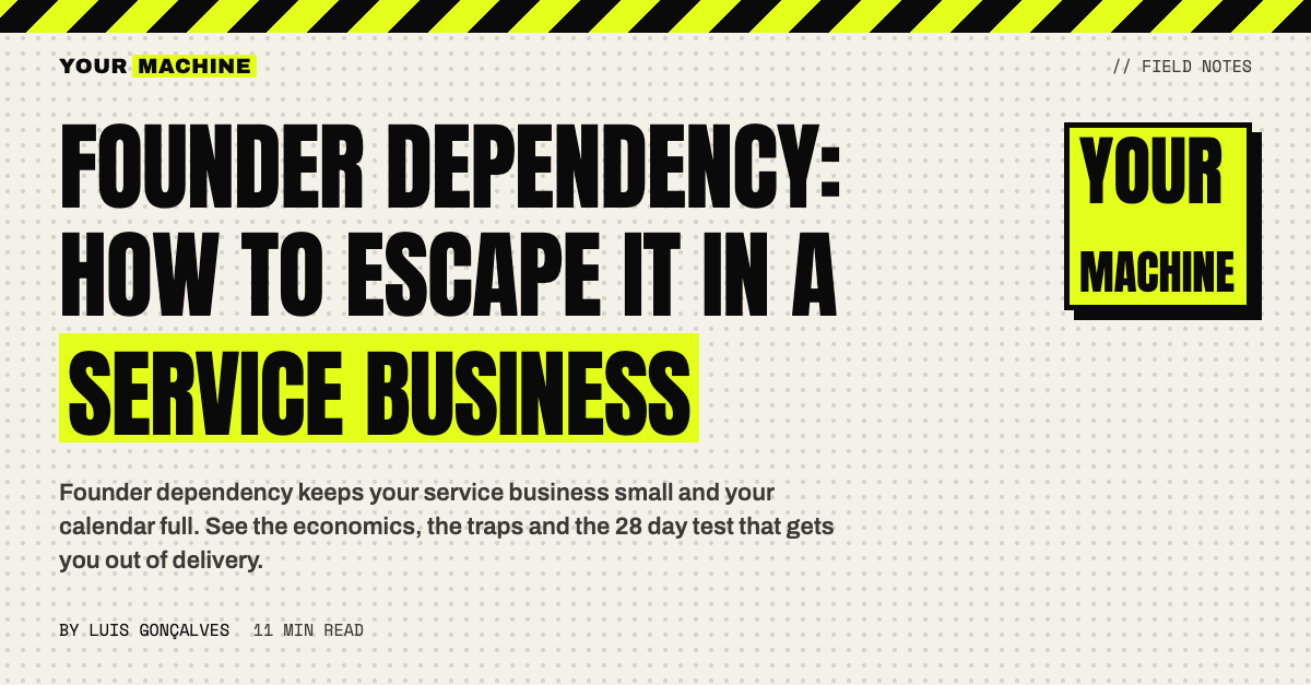 Founder Dependency: How to Escape It in a Service Business