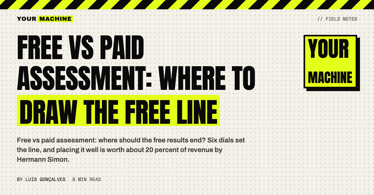 Free vs Paid Assessment: Where to Draw the Free Line