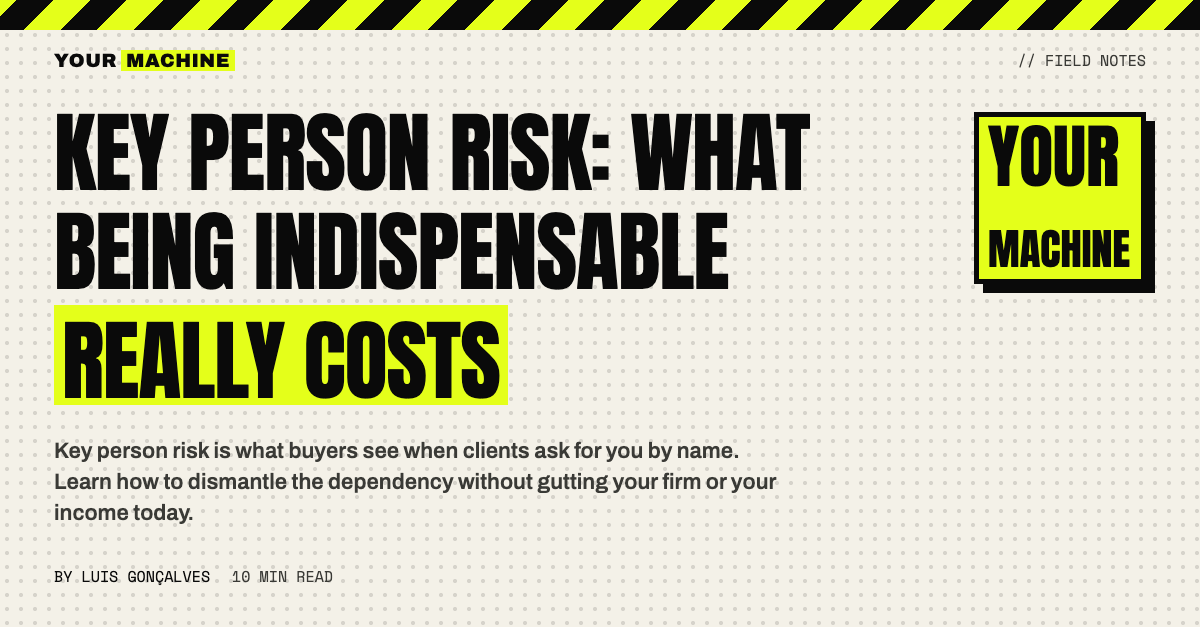 Key Person Risk: What Being Indispensable Really Costs
