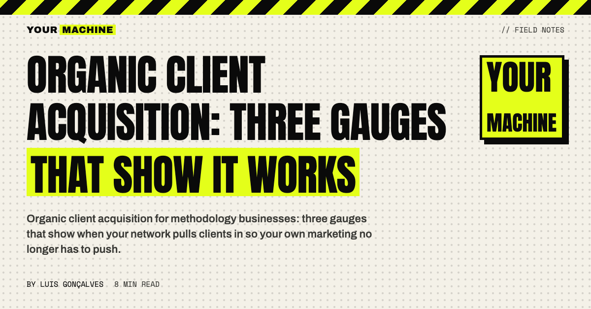 Organic Client Acquisition: Three Gauges That Show It Works