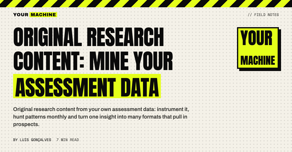 Original Research Content: Mine Your Assessment Data
