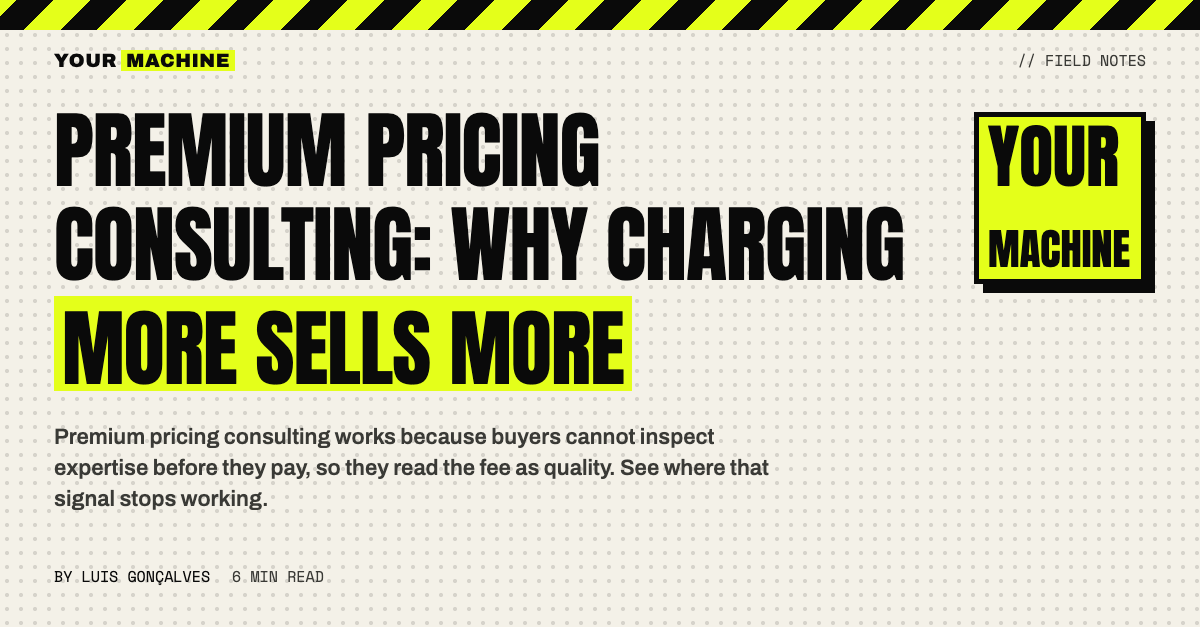 Premium Pricing Consulting: Why Charging More Sells More