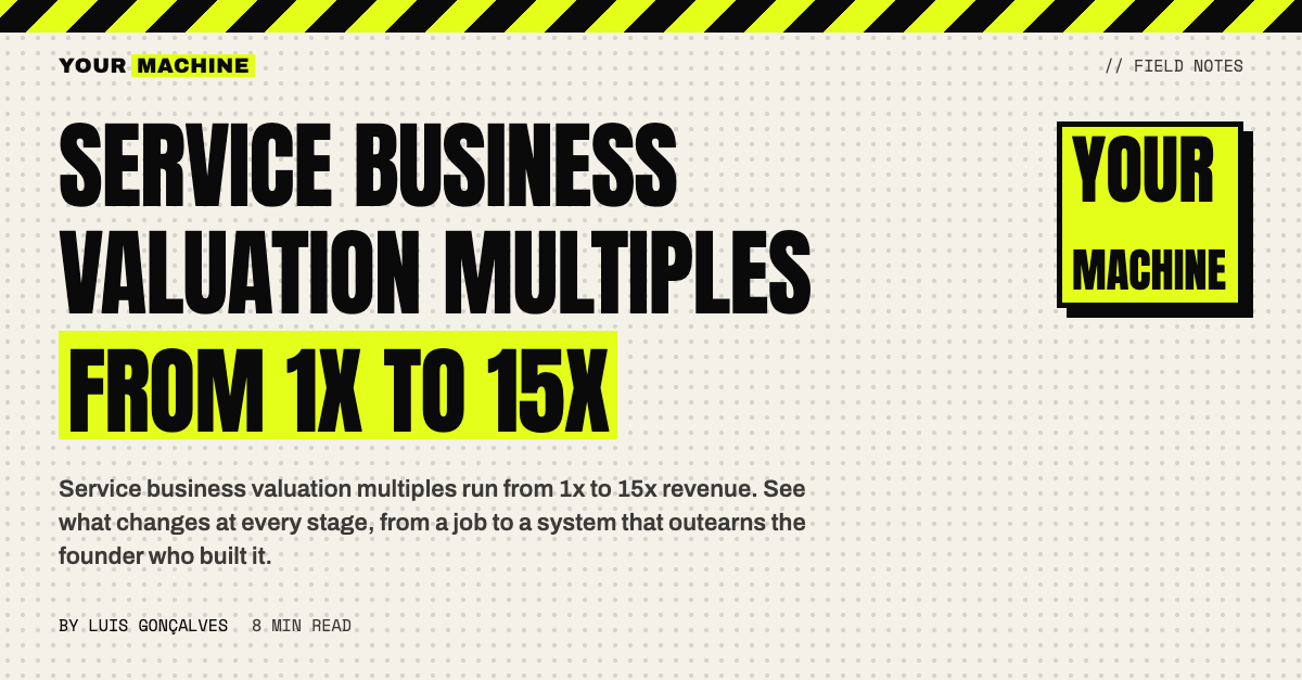 Service Business Valuation Multiples From 1x to 15x