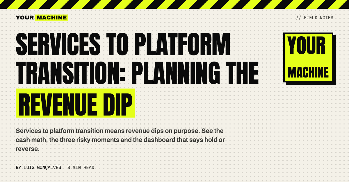 Services to Platform Transition: Planning the Revenue Dip