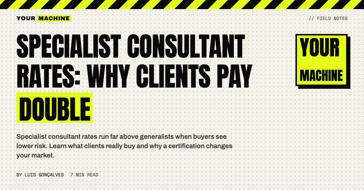 Specialist Consultant Rates: Why Clients Pay Double