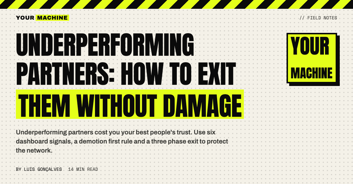 Underperforming Partners: How to Exit Them Without Damage