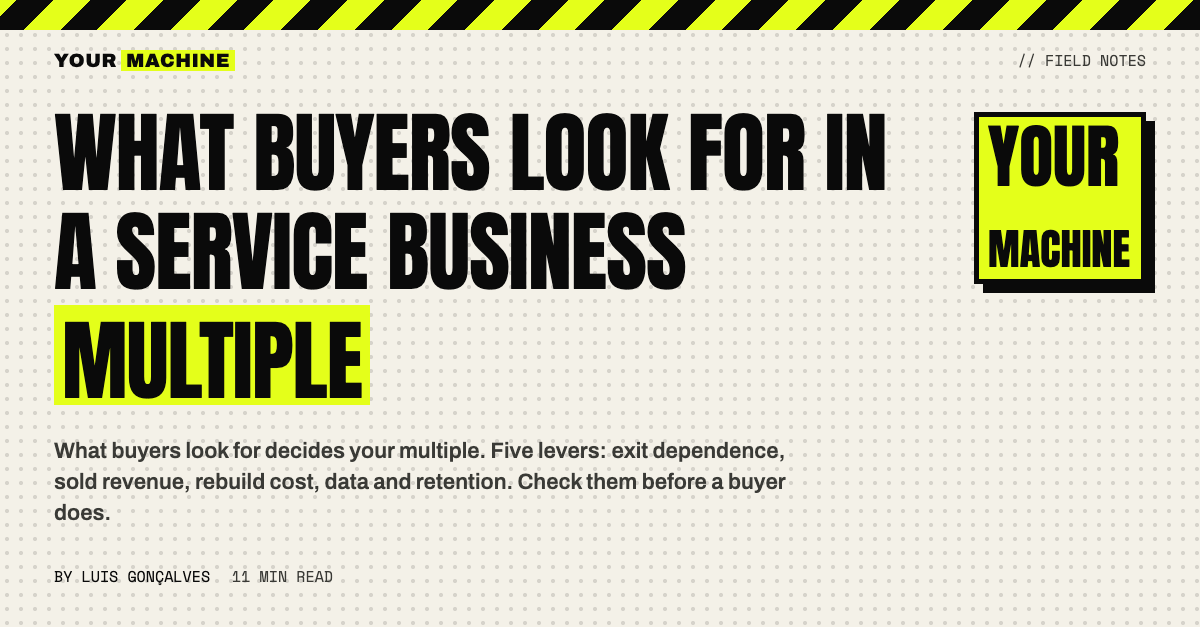 What Buyers Look For in a Service Business Multiple