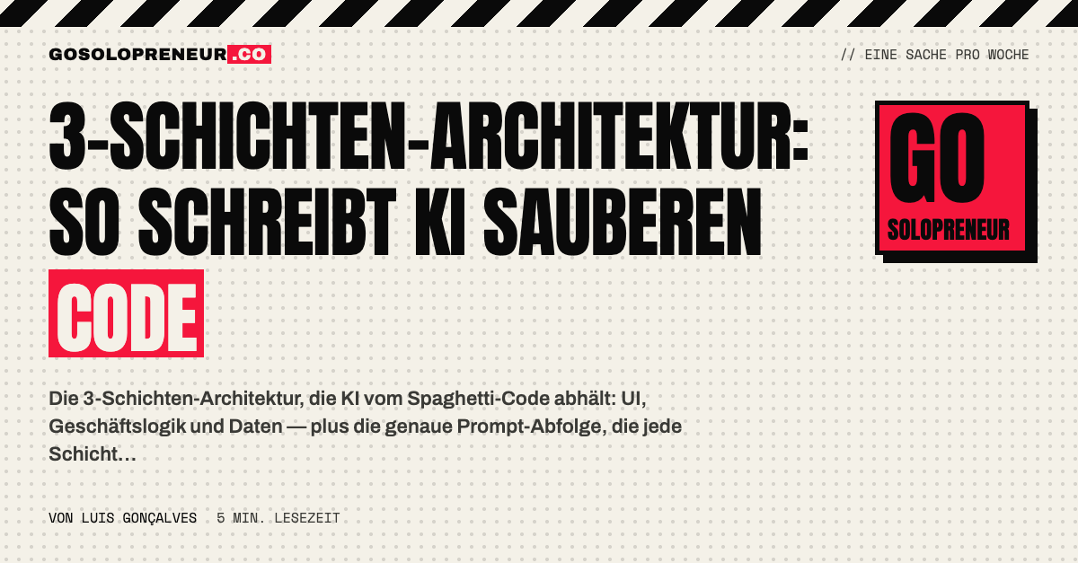 Die 3-Schichten-Architektur: Komponenten, Services und Datenschicht als drei Etagen