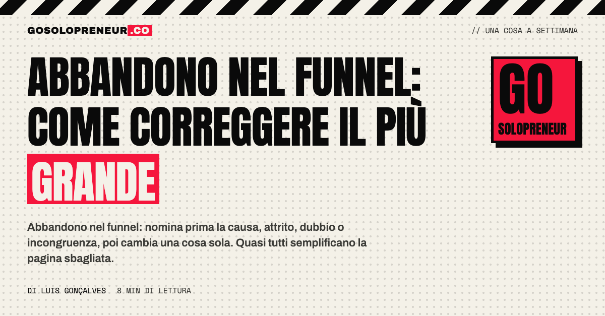Un solopreneur osserva su uno schermo il passaggio del funnel in cui avviene il più grande abbandono