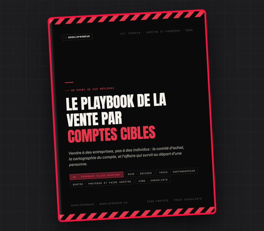 Le Playbook de la vente par comptes cibles, couverture du guide gratuit