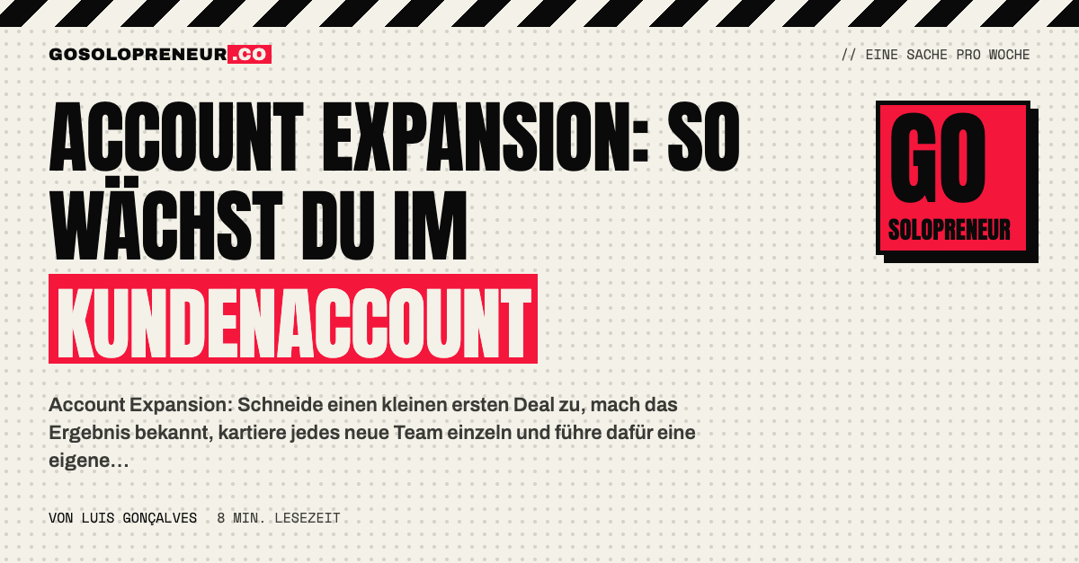 Account Expansion: Wachstum innerhalb eines bestehenden Kundenaccounts