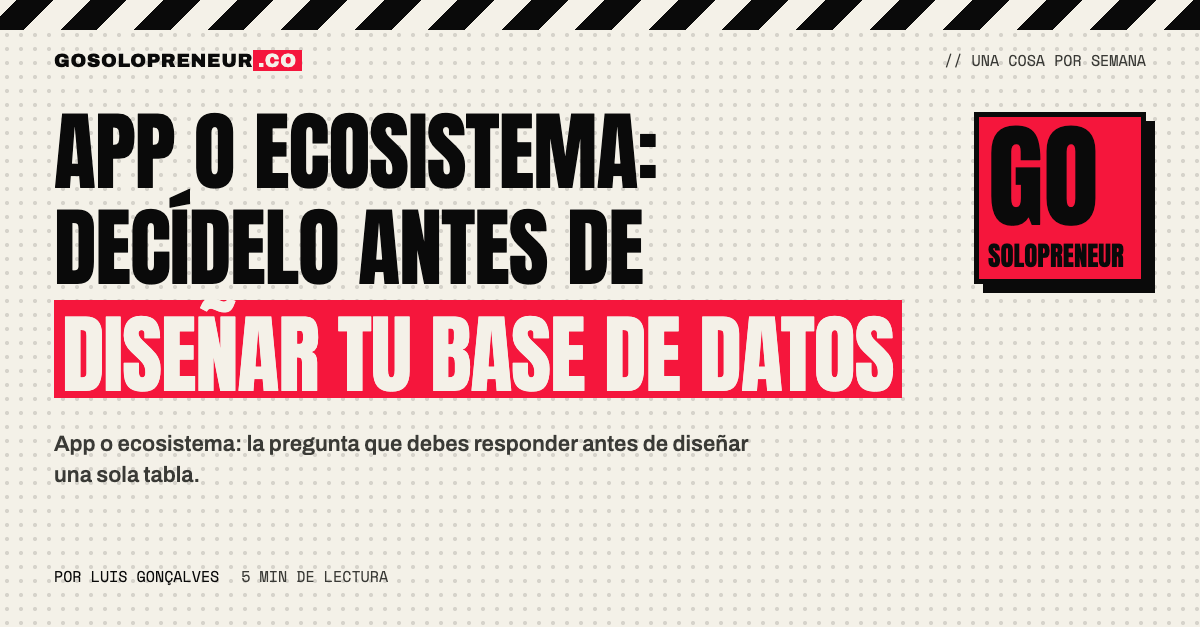 Un cobertizo de jardín frente a un bloque de apartamentos: app frente a ecosistema