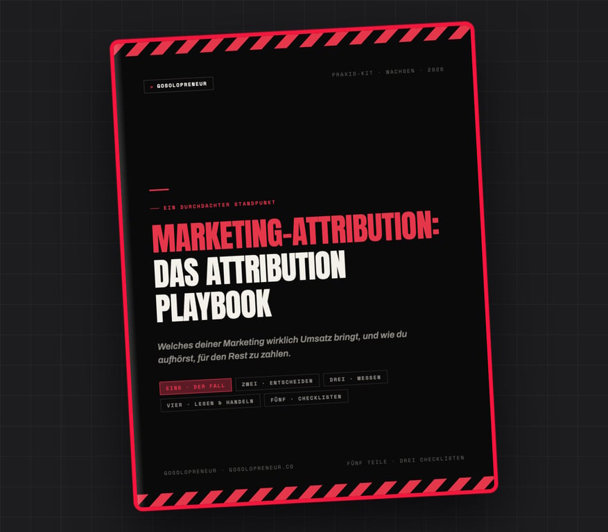Marketing-Attribution: Das Attribution Playbook, Cover des kostenlosen Leitfadens