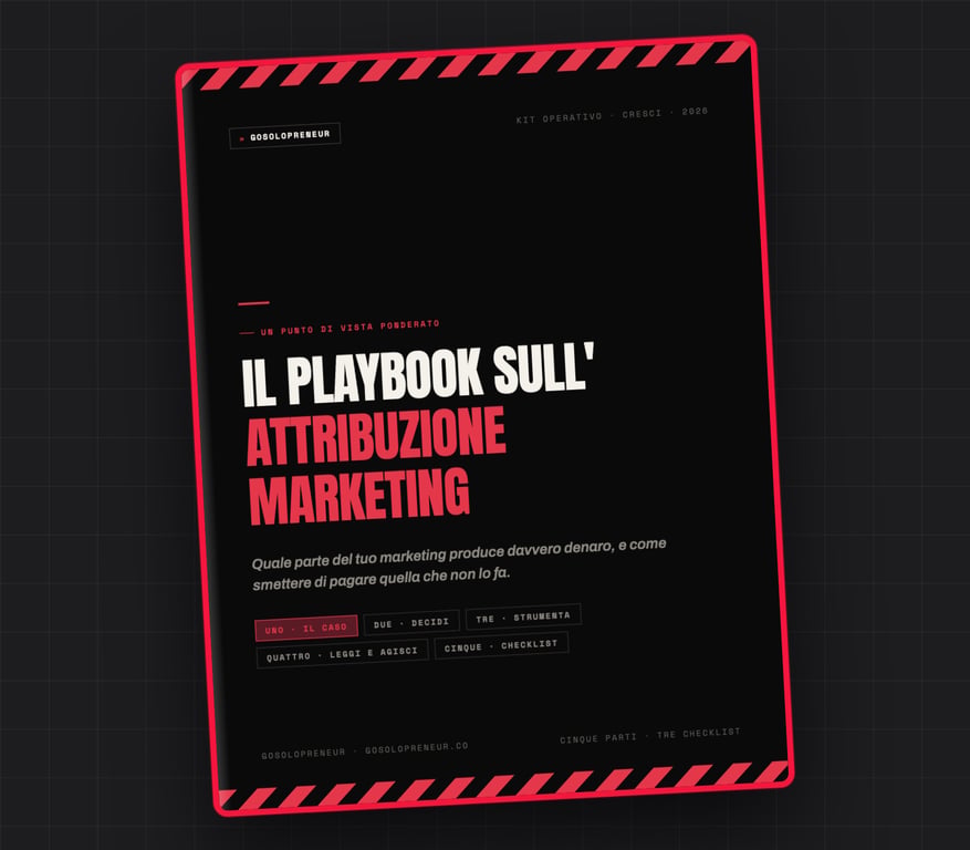 Il Playbook sull'attribuzione marketing, copertina della guida gratuita