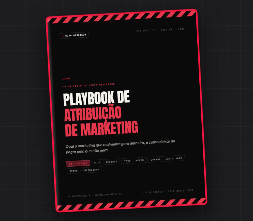 Playbook de atribuição de marketing, capa do guia gratuito