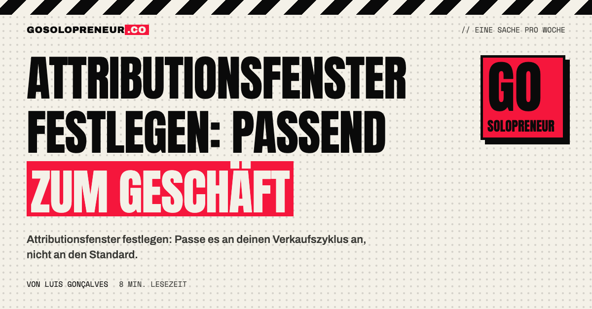 Attributionsfenster festlegen: Titelbild