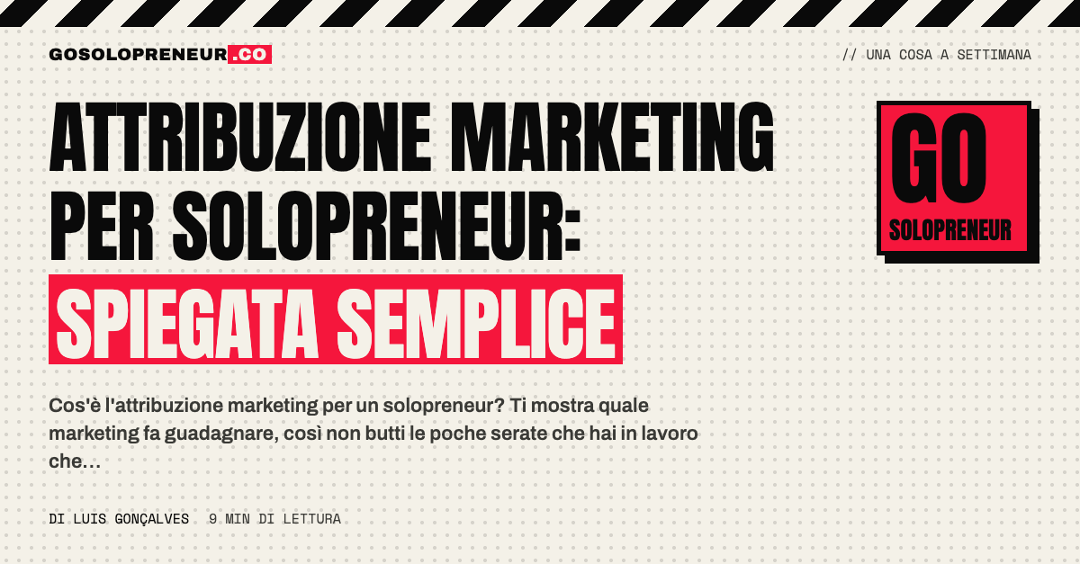 Un solopreneur davanti al laptop confronta le sue serate di lavoro con i clienti ottenuti, per l'attribuzione marketing