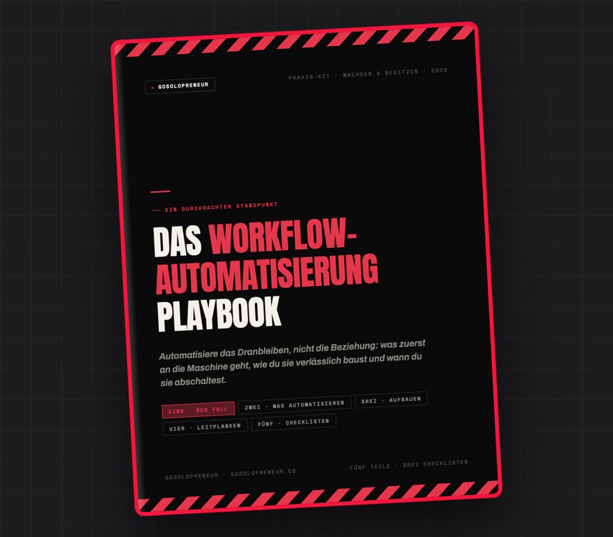 Das Workflow-Automatisierung Playbook, Cover des kostenlosen Leitfadens