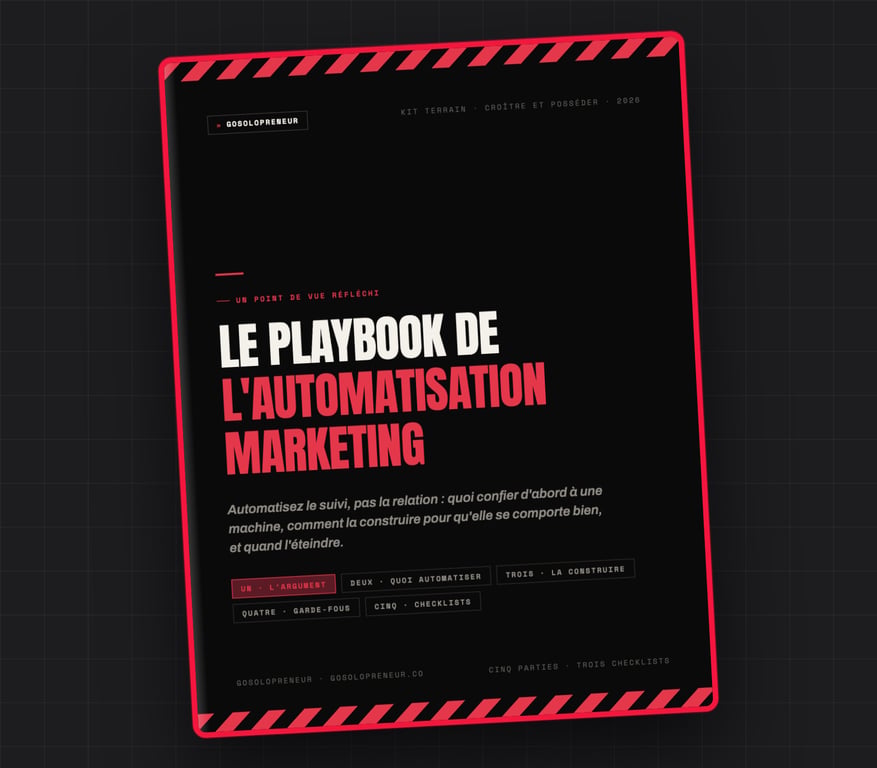 Le Playbook de l'automatisation marketing, couverture du guide gratuit