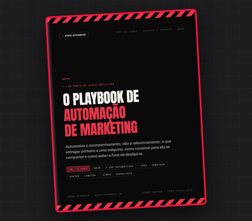 O Playbook de Automação de Marketing, capa do guia gratuito