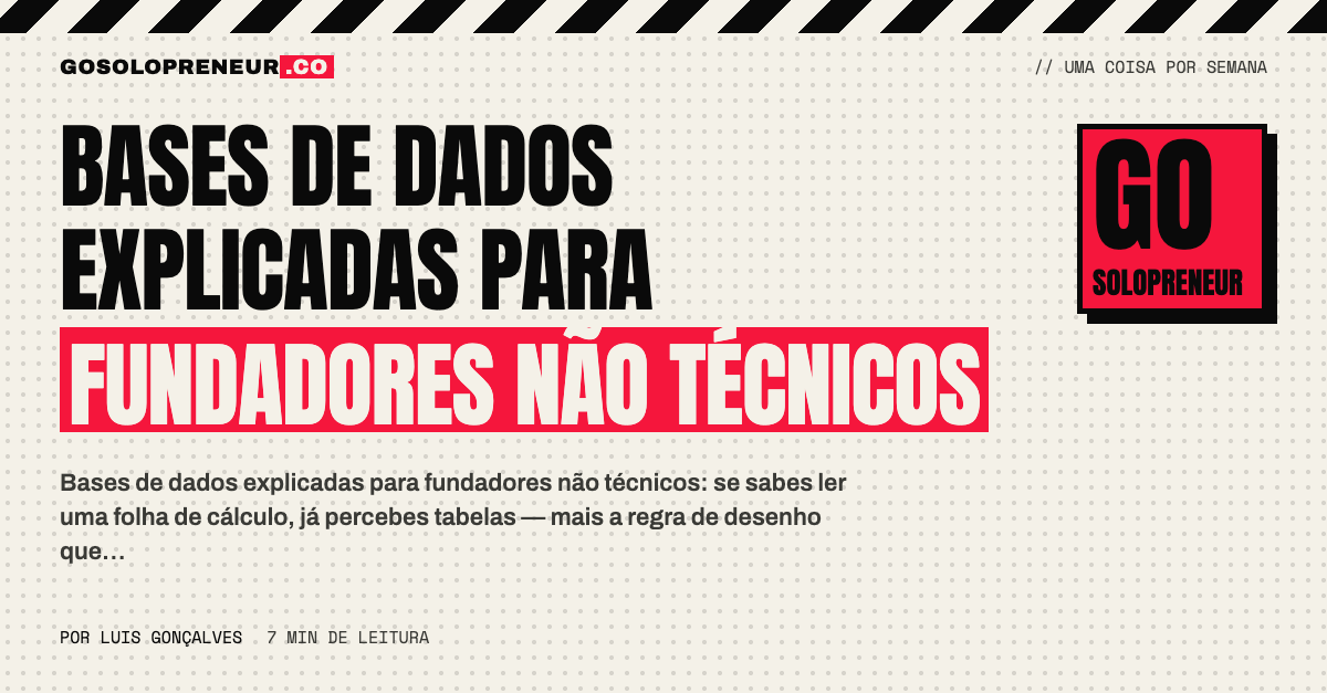 Bases de dados explicadas para fundadores não técnicos
