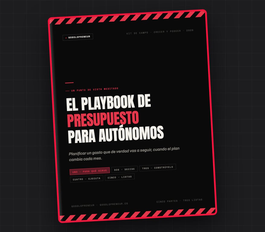El Playbook de Presupuesto para Autónomos, portada de la guía gratuita