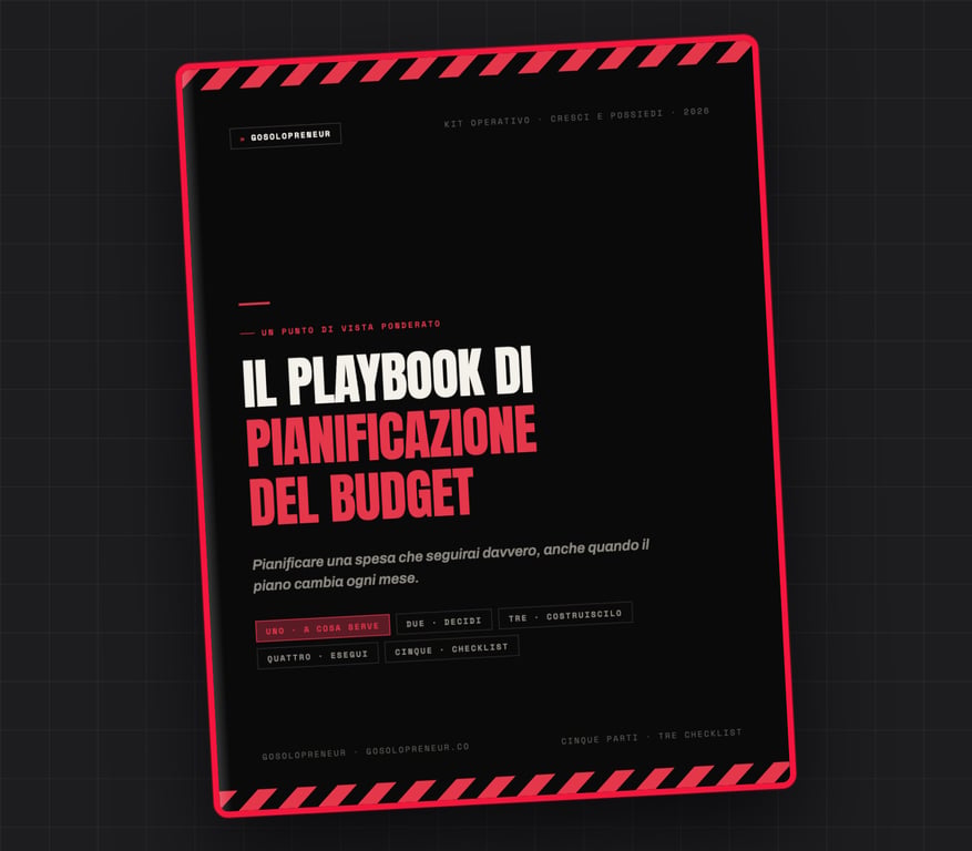 Il Playbook di Pianificazione del Budget, copertina della guida gratuita