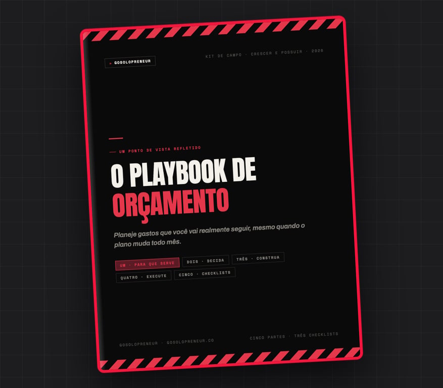 O Playbook de Orçamento, capa do guia gratuito