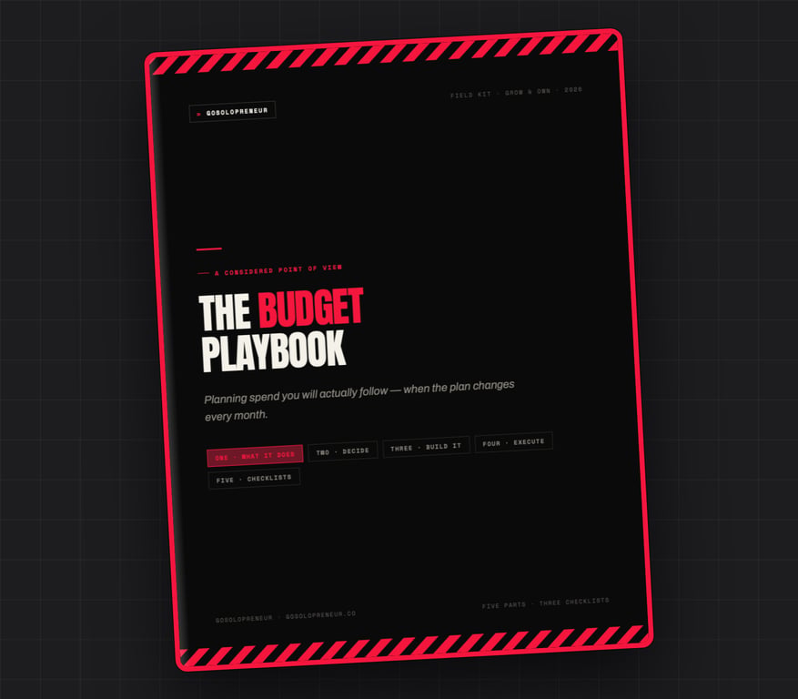 A Költségvetés playbook, az ingyenes útmutató borítója