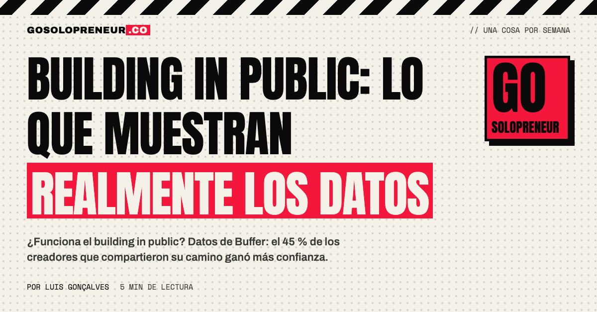 Un fundador compartiendo en público las cifras reales de su negocio, incluidos los meses malos