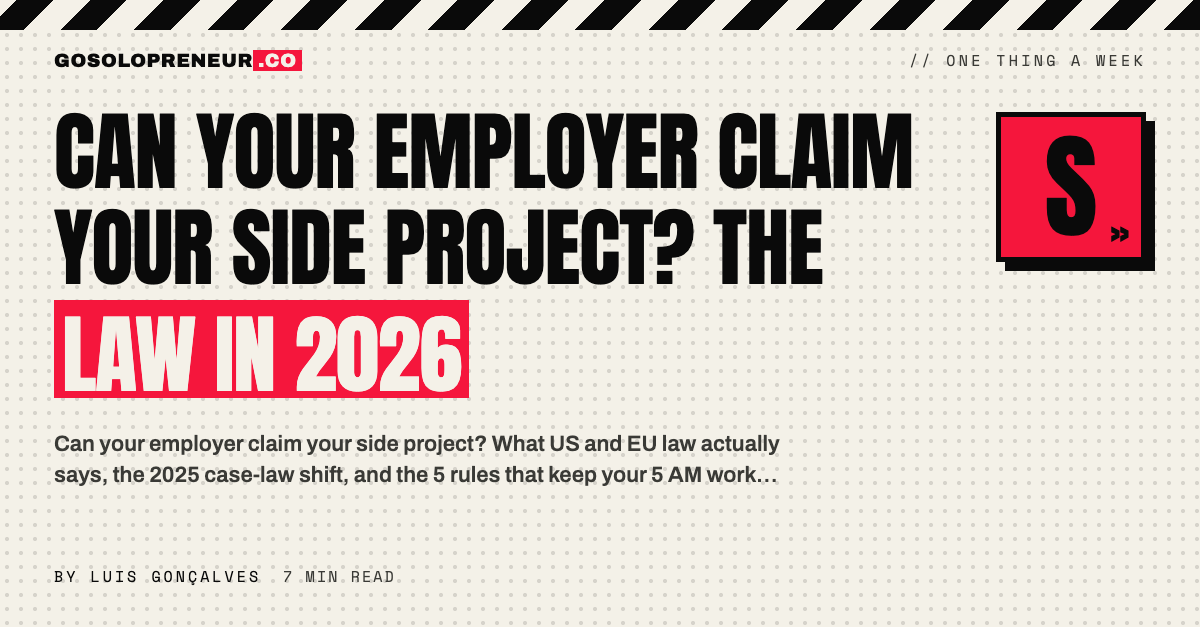 Can Your Employer Claim Your Side Project? The Law in 2026