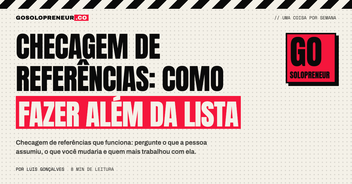 Checagem de referências: como fazer além da lista do candidato