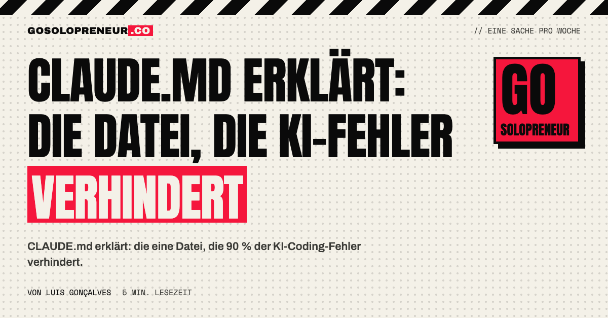 CLAUDE.md erklärt: die Datei, die KI-Fehler verhindert