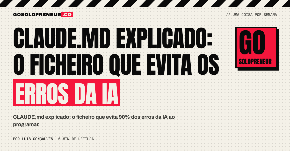 CLAUDE.md explicado: o ficheiro que evita os erros da IA