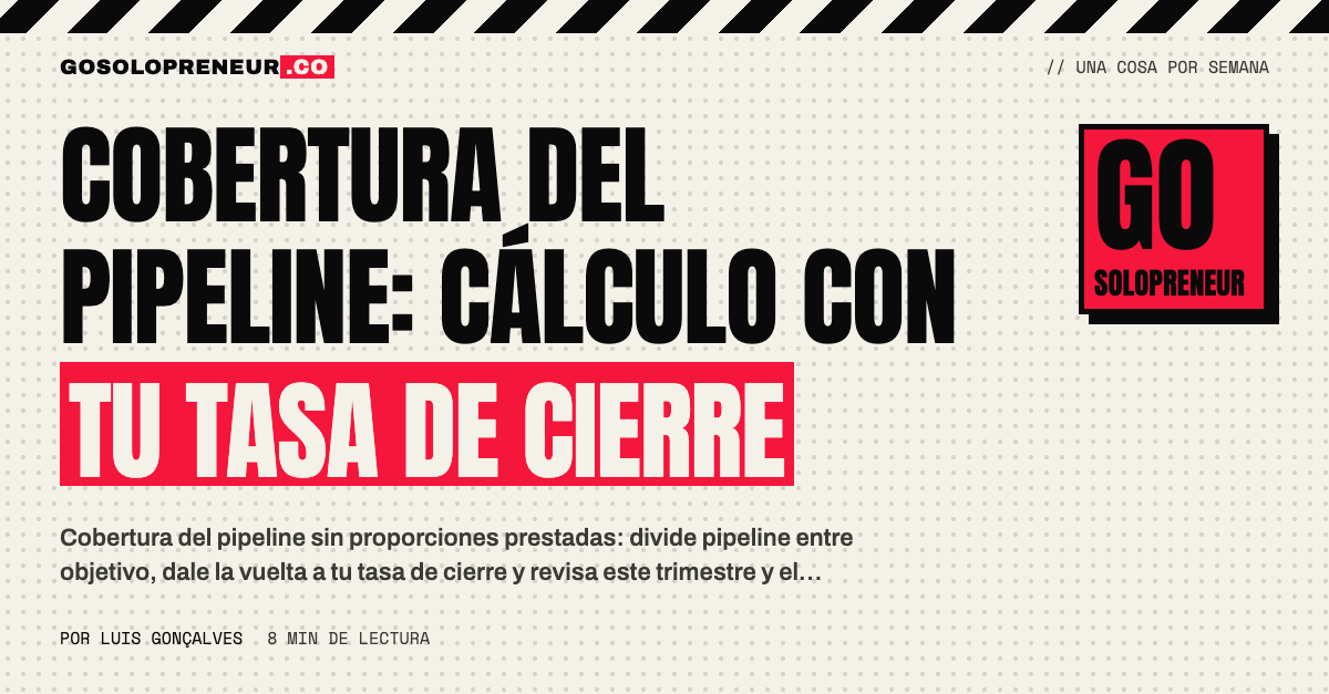 Gráfico de barras de un pipeline cualificado frente al objetivo trimestral