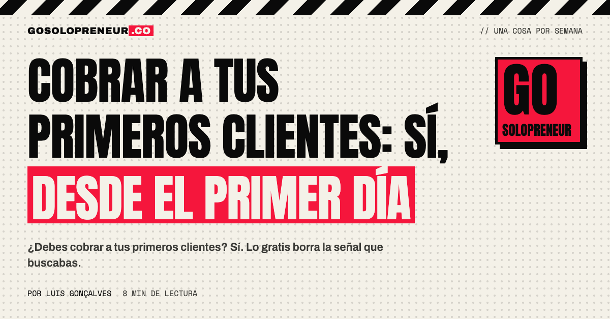 Cobrar a tus primeros clientes: un solopreneur dice su precio en voz alta en una llamada