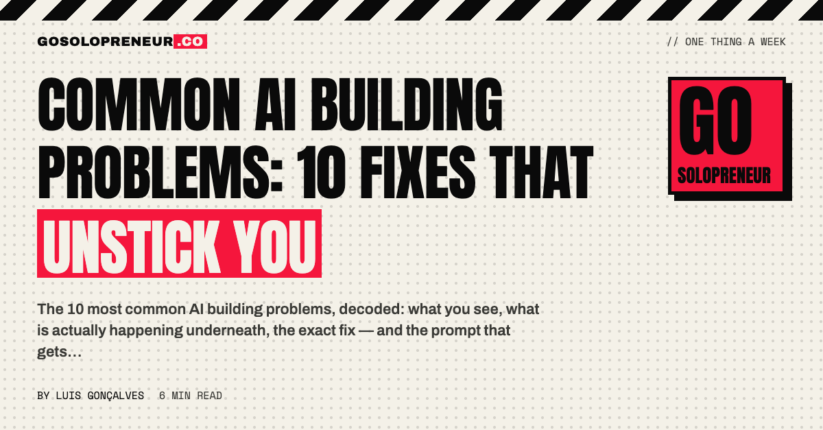 Common AI Building Problems: 10 Fixes That Unstick You