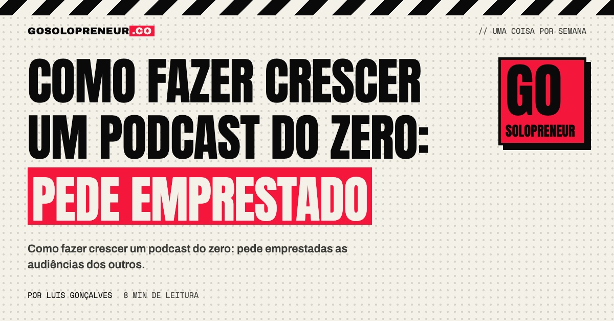 Gráfico de crescimento de ouvintes de um podcast a subir a partir do zero