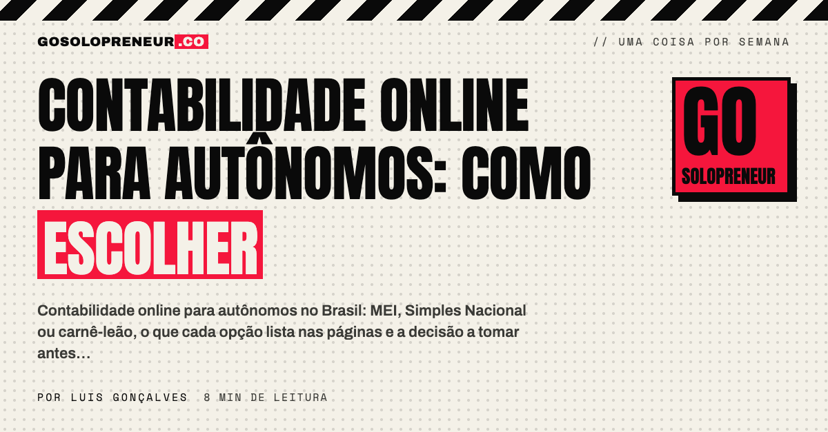 Contabilidade online para autônomos: como escolher entre MEI, Simples Nacional e carnê-leão