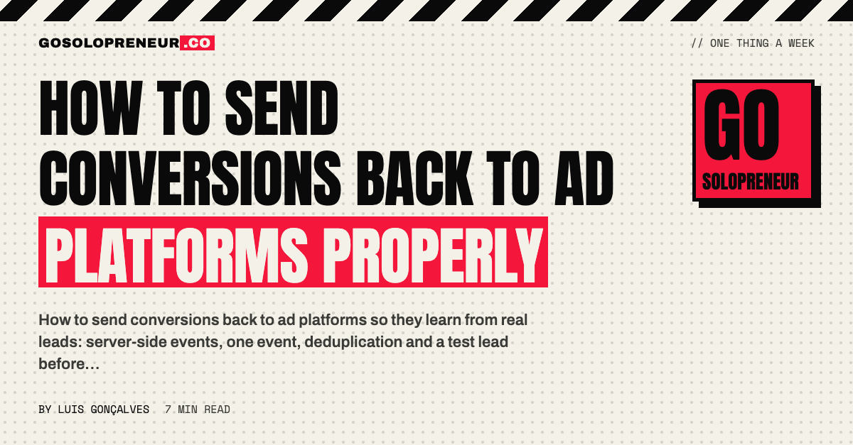 How to Send Conversions Back to Ad Platforms Properly