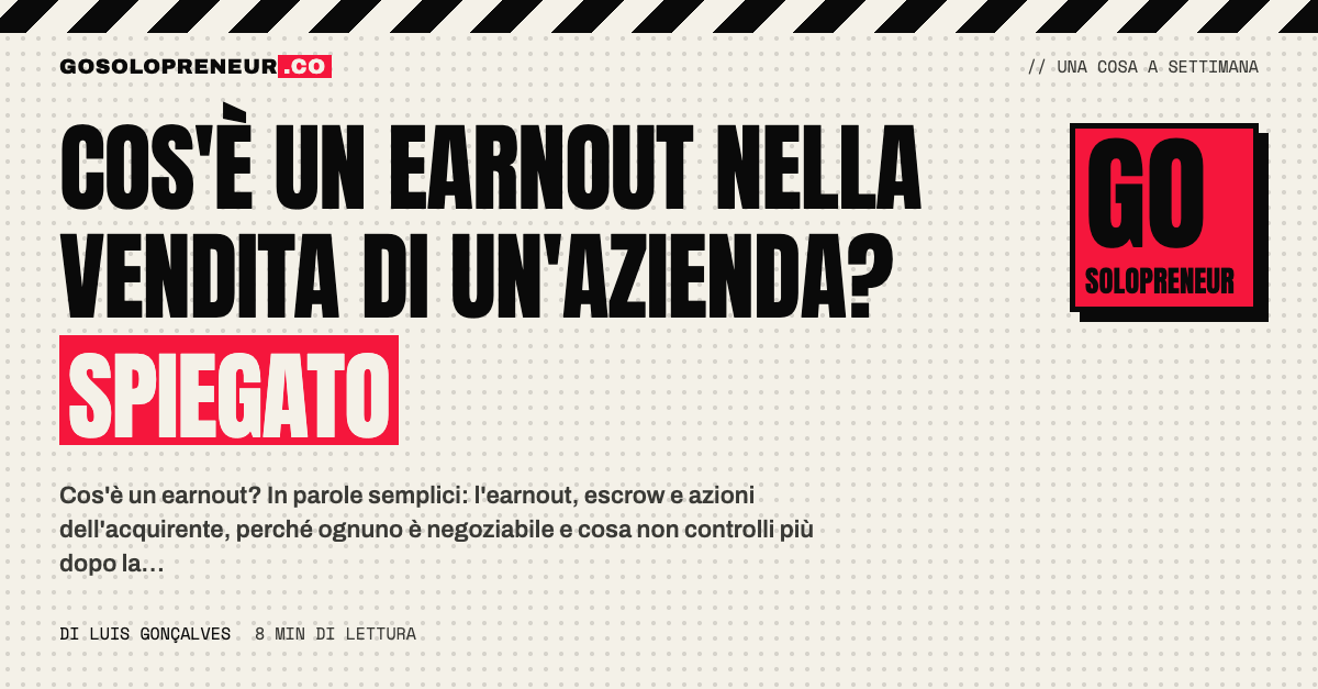 Contratto di vendita con una clausola evidenziata: cos'è un earnout